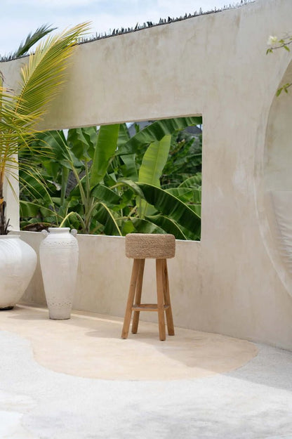 The Raffia Bar Stool - Skandi London