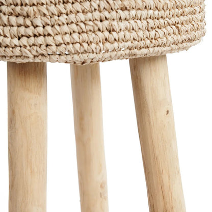 The Raffia Bar Stool - Skandi London