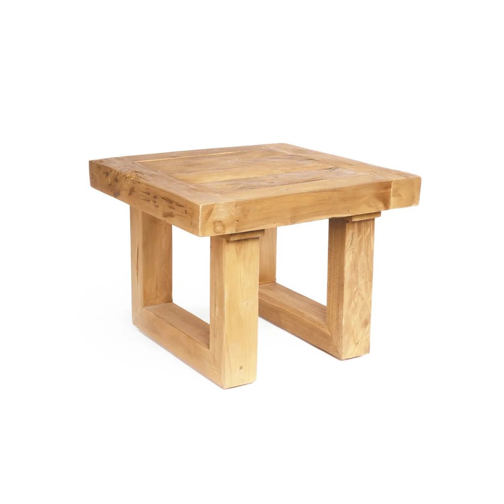 The Reclaimed Teak Side Table - Natural - Skandi London