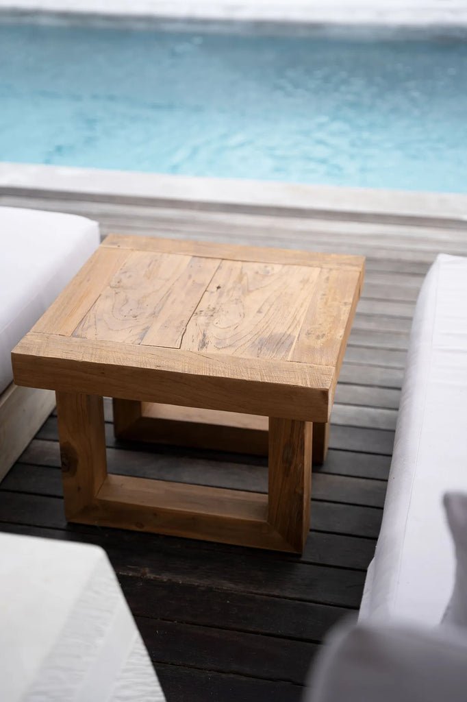 The Reclaimed Teak Side Table - Natural - Skandi London