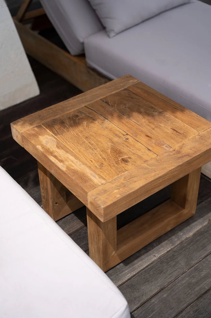 The Reclaimed Teak Side Table - Natural - Skandi London