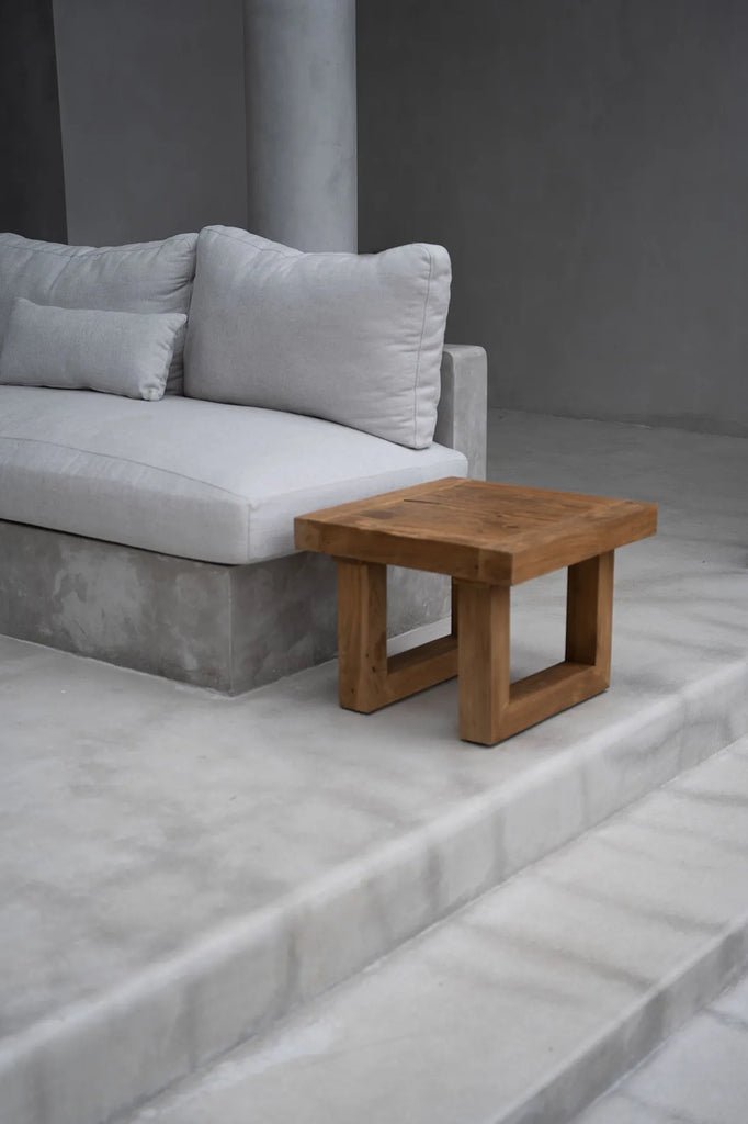 The Reclaimed Teak Side Table - Natural - Skandi London