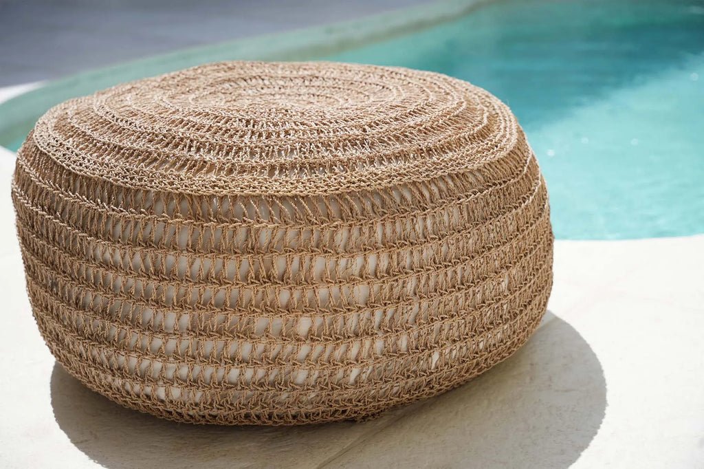 The Seagrass Pouffe - Natural - Medium - Skandi London