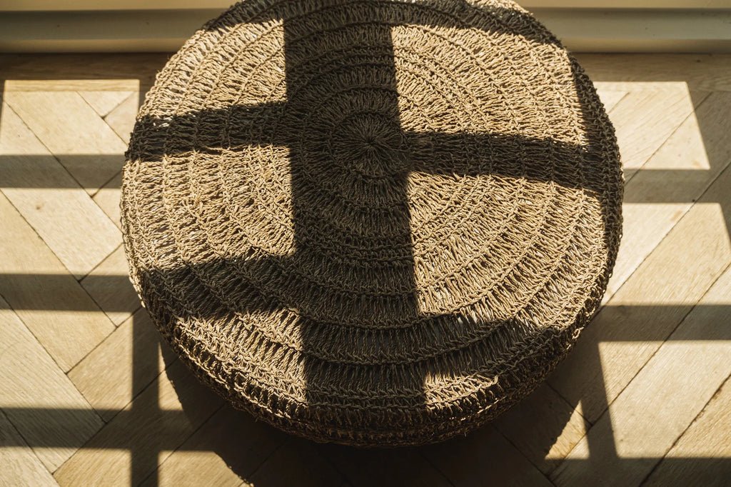 The Seagrass Pouffe - Natural - Medium - Skandi London