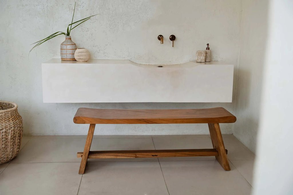The Suar Bench - Natural - Skandi London