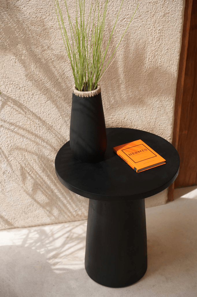 The Timber Conic Side Table - Black - Skandi London