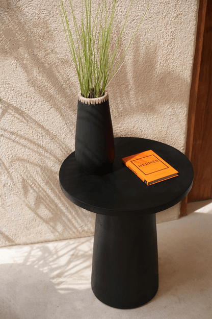The Timber Conic Side Table - Black - Skandi London