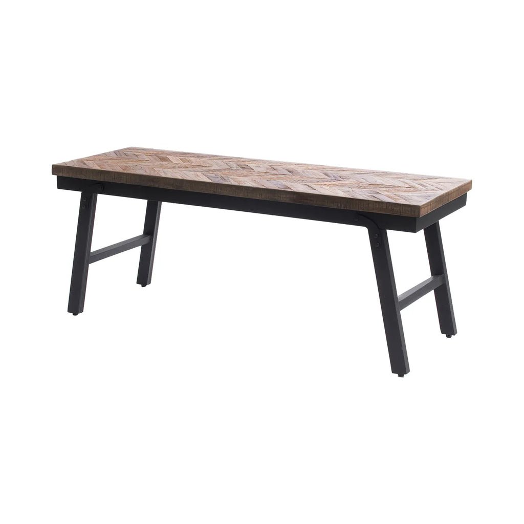 The Herringbone Bench - Natural - 110 - Skandi London