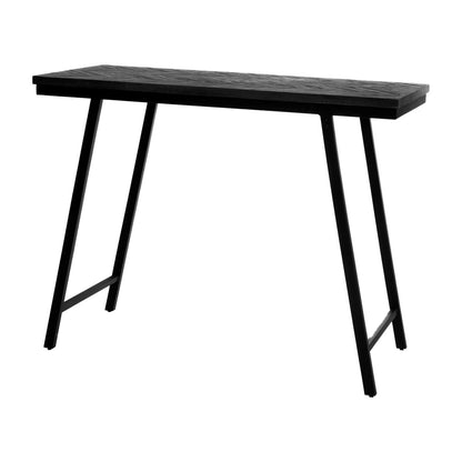 The Herringbone High Table - Black - 140cm - Skandi London
