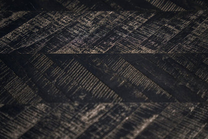 The Herringbone High Table - Black - 140cm - Skandi London