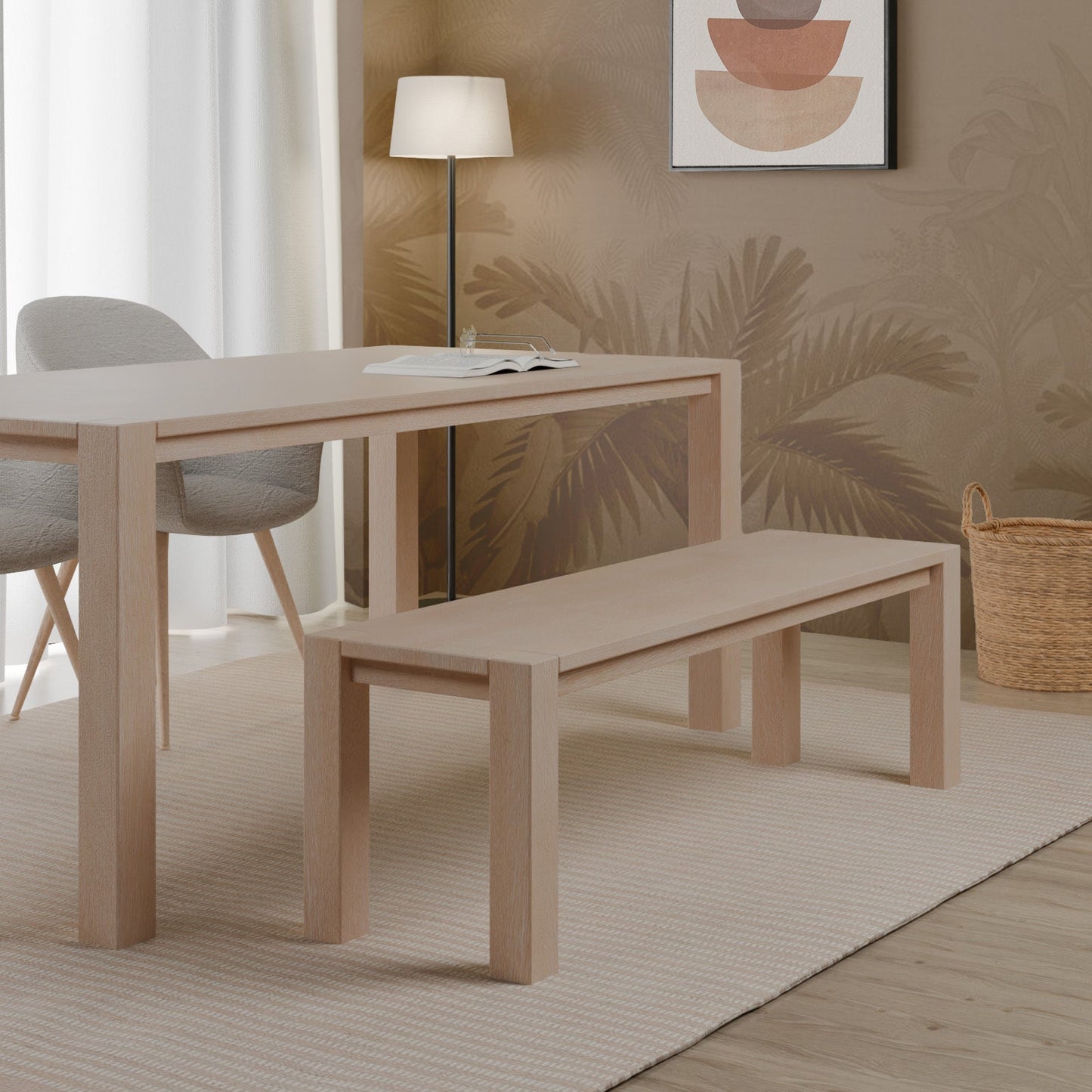 Hammersmith Mango Wood Bench - Skandi London