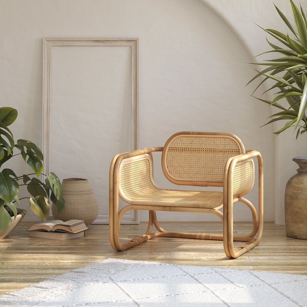 Iconic Rustic Wooden Lounge Chair - Skandi London