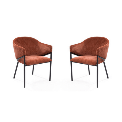 Aidan Armchair - Rust - Set of 2
