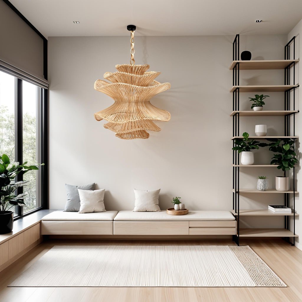 Japandi Large Lampshade Natural colour - Skandi London