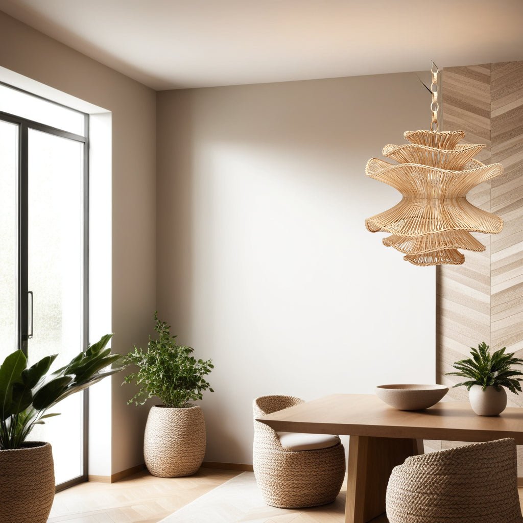 Japandi Large Lampshade Natural colour - Skandi London