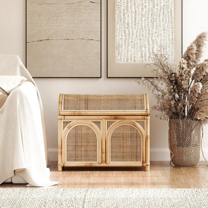 Boho Chic Natural Rattan Trunk - Skandi London