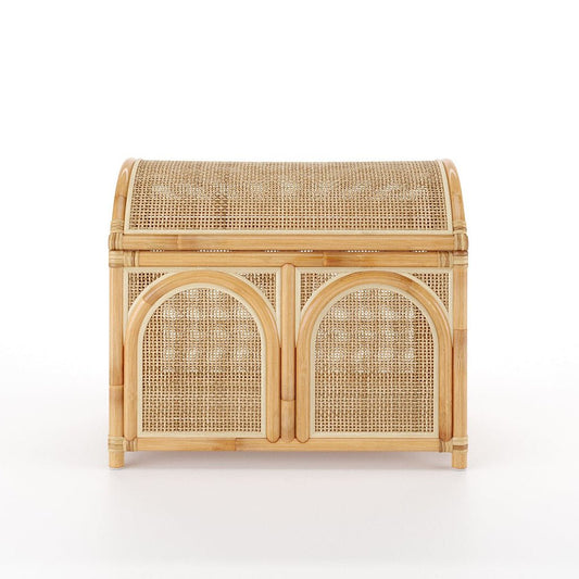 Boho Chic Natural Rattan Trunk - Skandi London