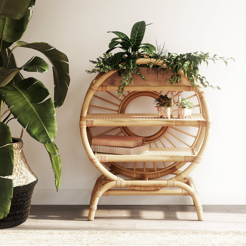 Japandi Round Bookshelf or Toyshelf - Skandi London