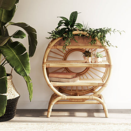 Japandi Round Bookshelf or Toyshelf - Skandi London