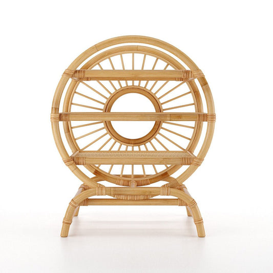 Japandi Round Bookshelf or Toyshelf - Skandi London
