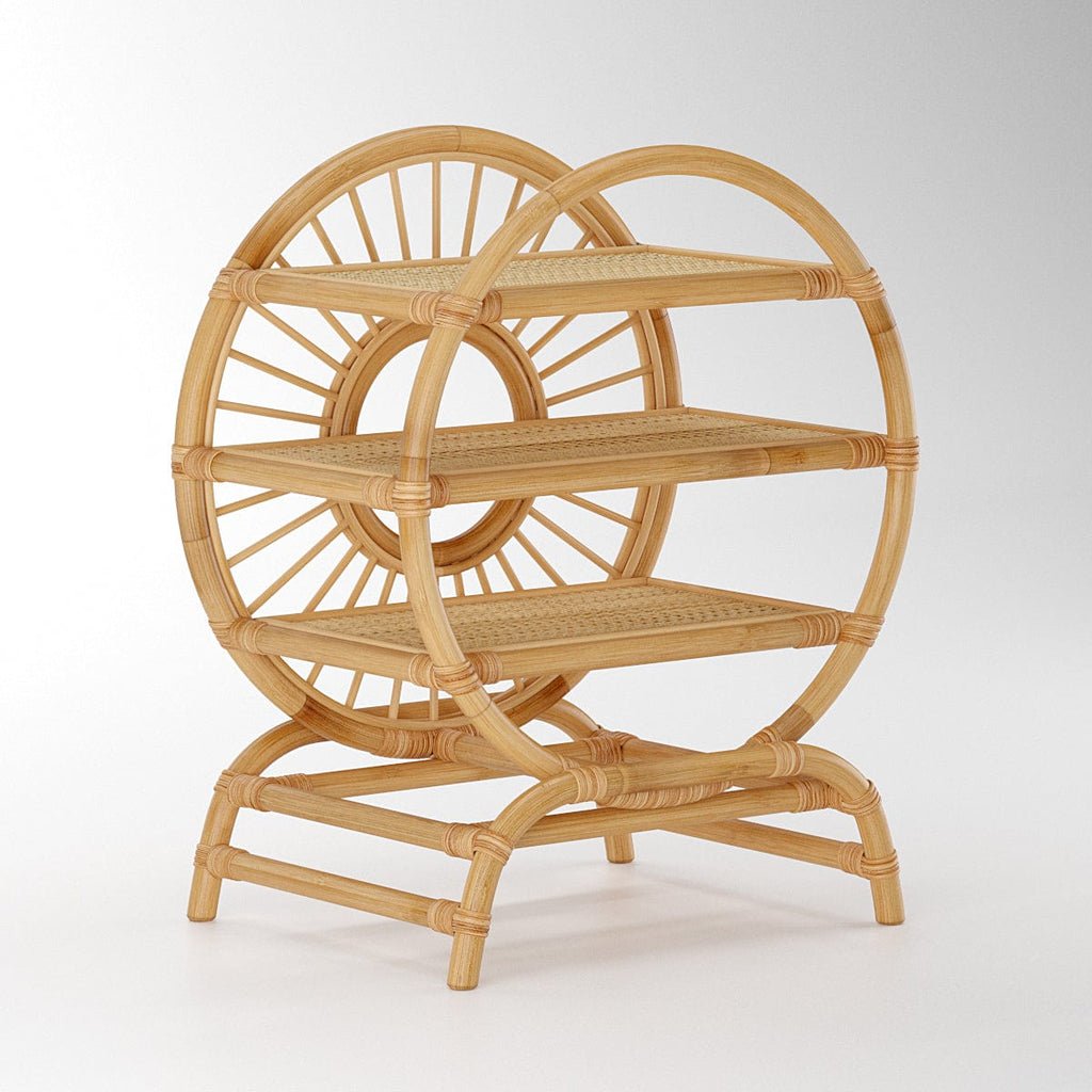 Japandi Round Bookshelf or Toyshelf - Skandi London