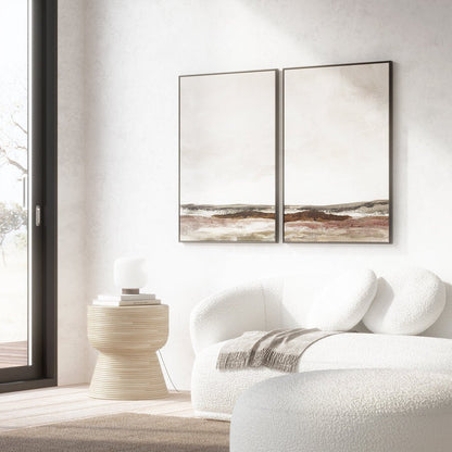 Japandi Side Table and Stool - Alya - Skandi London
