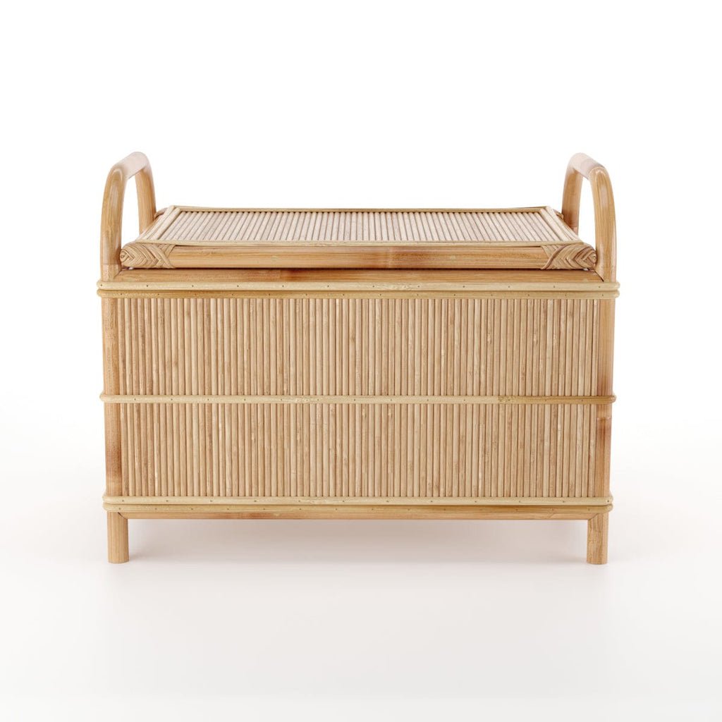 Japandi Wooden Storage Trunk and Bench - Skandi London