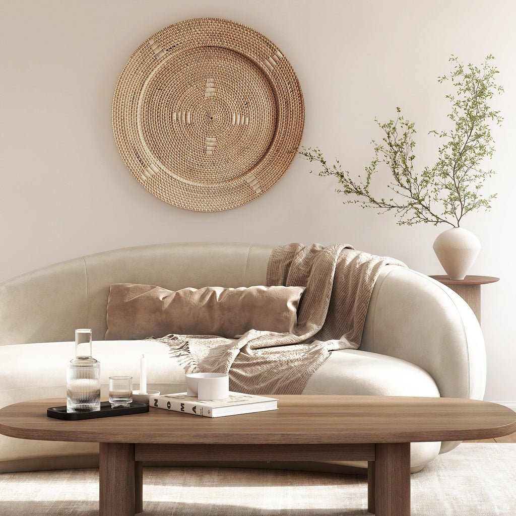 Natural Boho Chic & Japandi Large Wall Plate - Skandi London