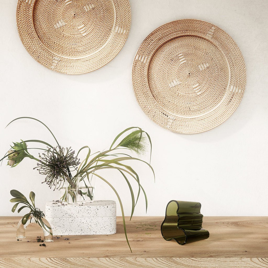 Natural Boho Chic & Japandi Large Wall Plate - Skandi London