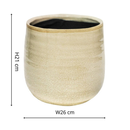 Pot Como Ivory H21Cm D26Cm - Skandi London