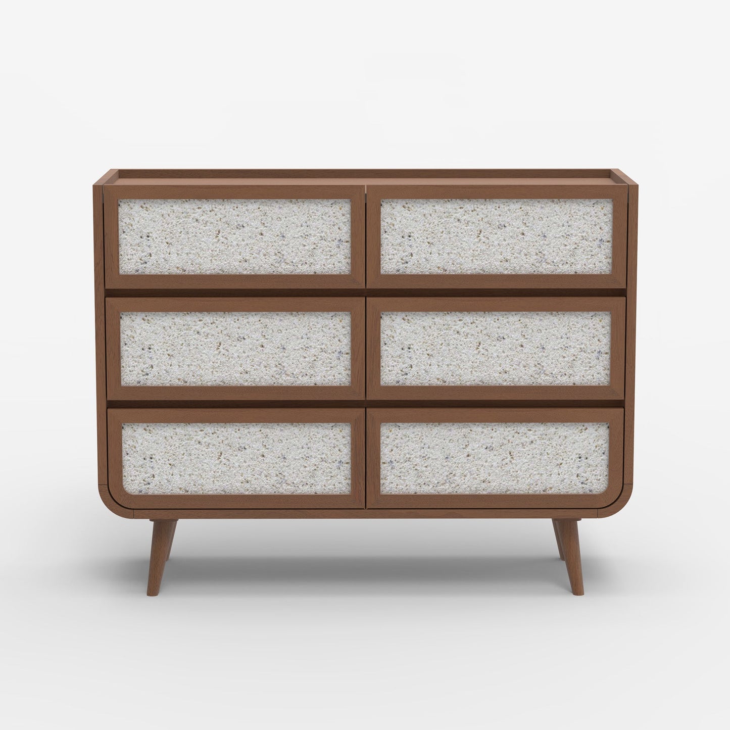 Brompton Six Drawer Chest - Walnut - Skandi London