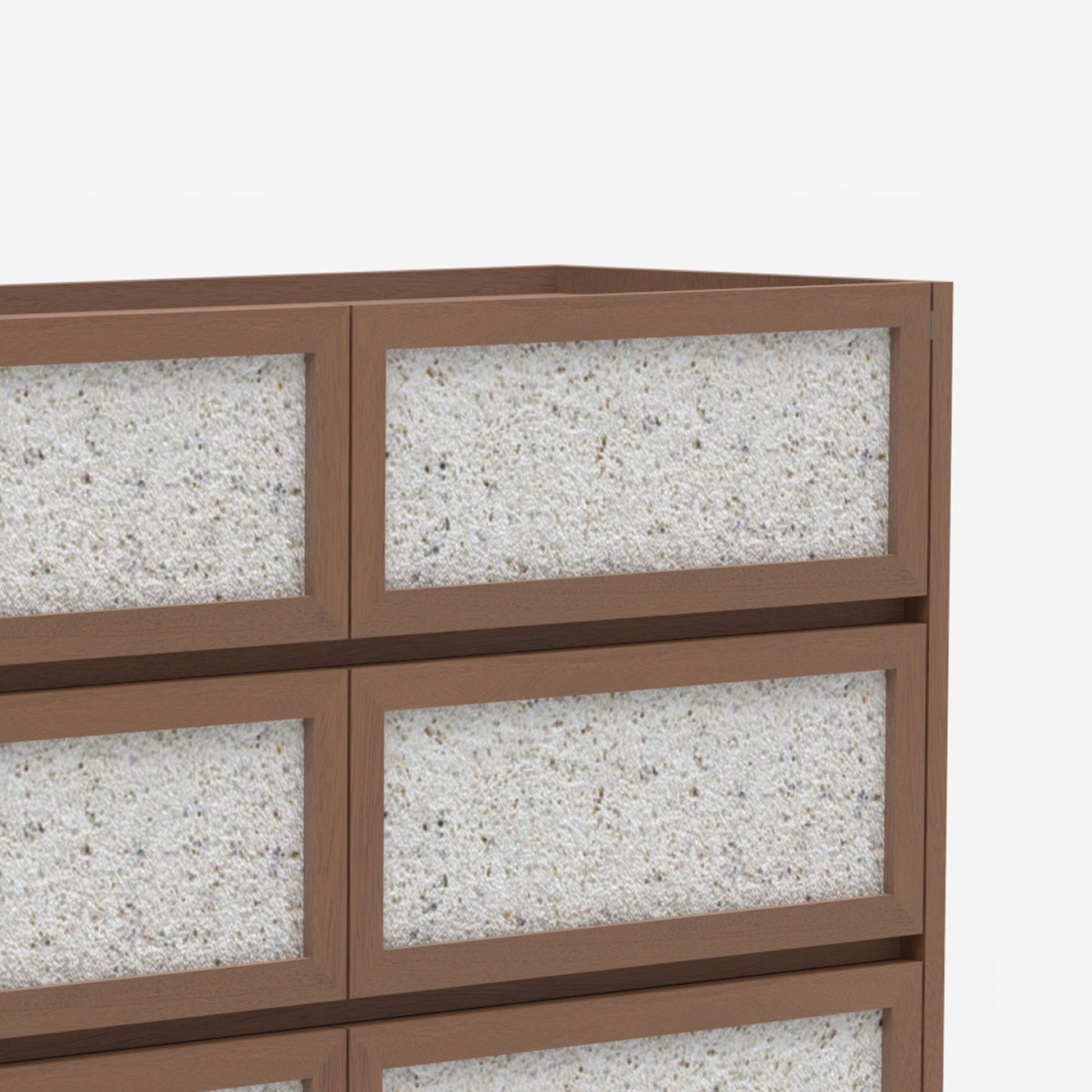Brompton Six Drawer Chest - Walnut - Skandi London