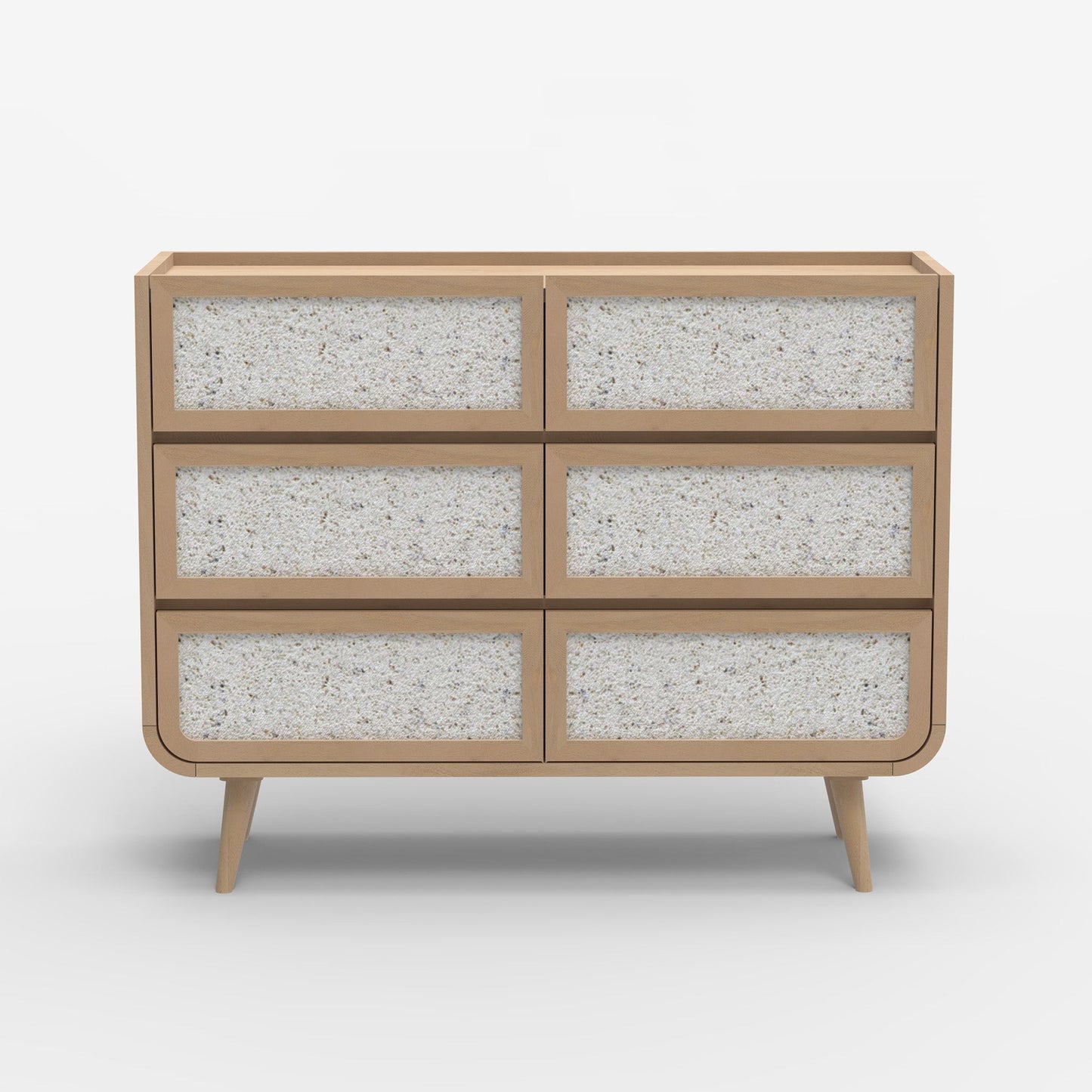 Brompton Six Drawer Chest - Natural - Skandi London