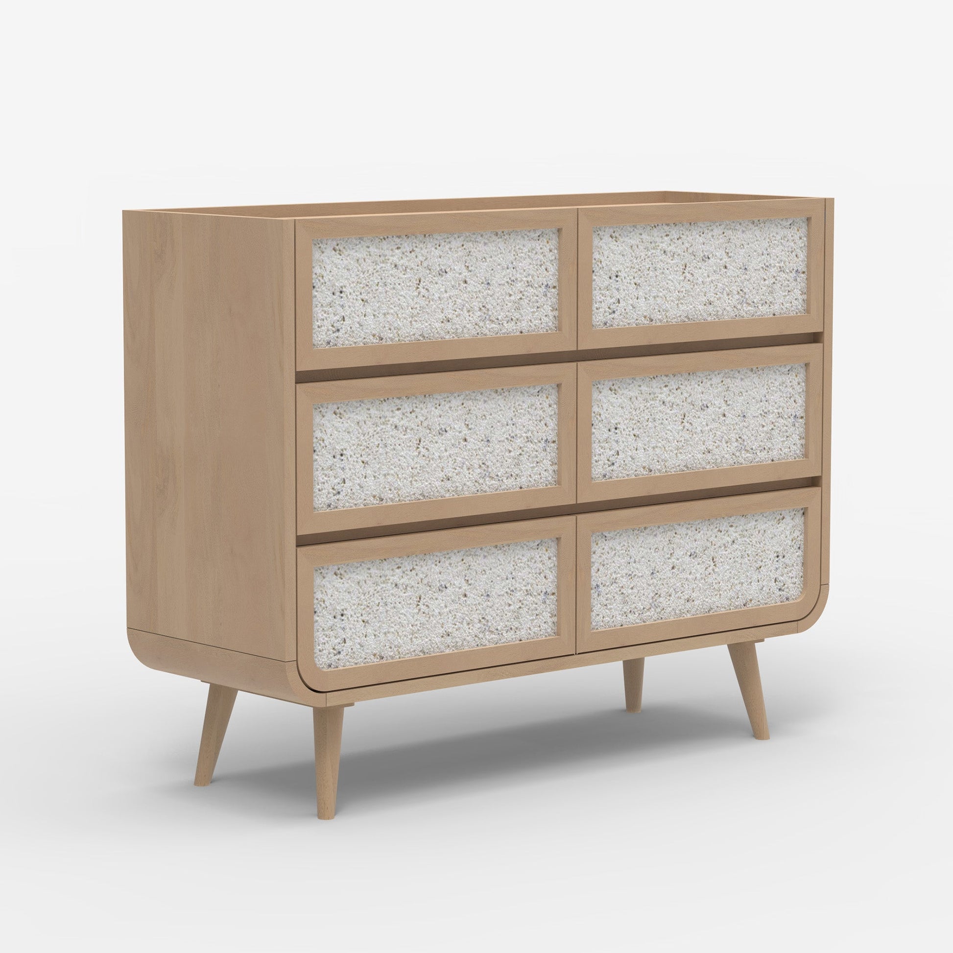 Brompton Six Drawer Chest - Natural - Skandi London