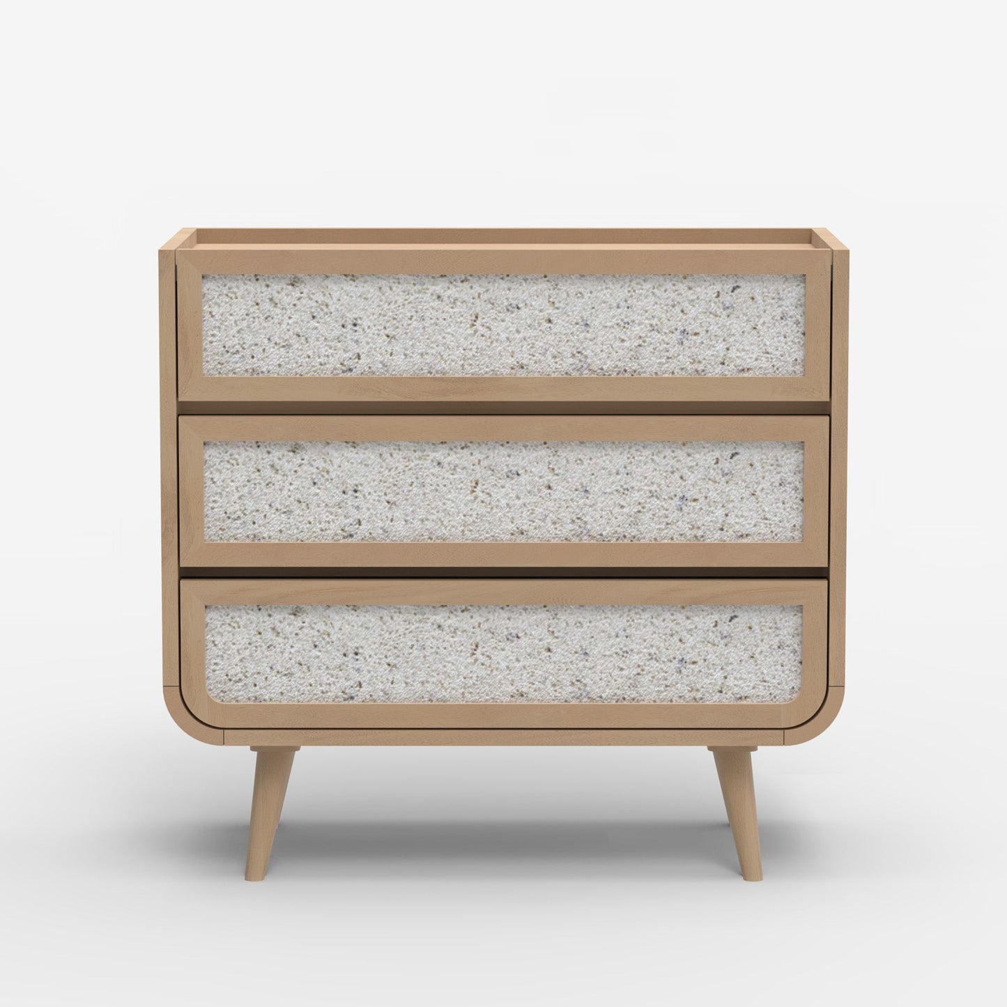 Brompton Three Drawer Chest - Natural - Skandi London