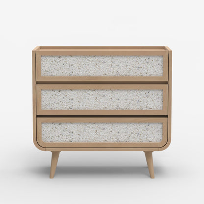 Brompton Three Drawer Chest - Natural - Skandi London