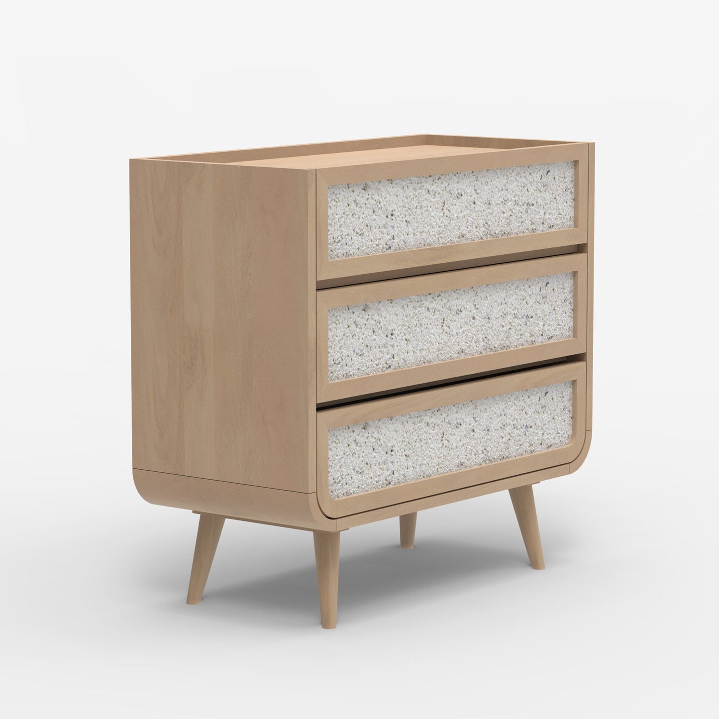 Brompton Three Drawer Chest - Natural - Skandi London