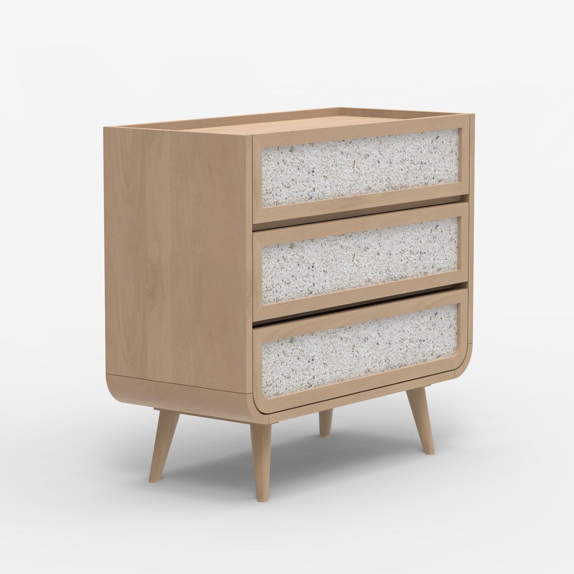 Brompton Three Drawer Chest - Natural - Skandi London