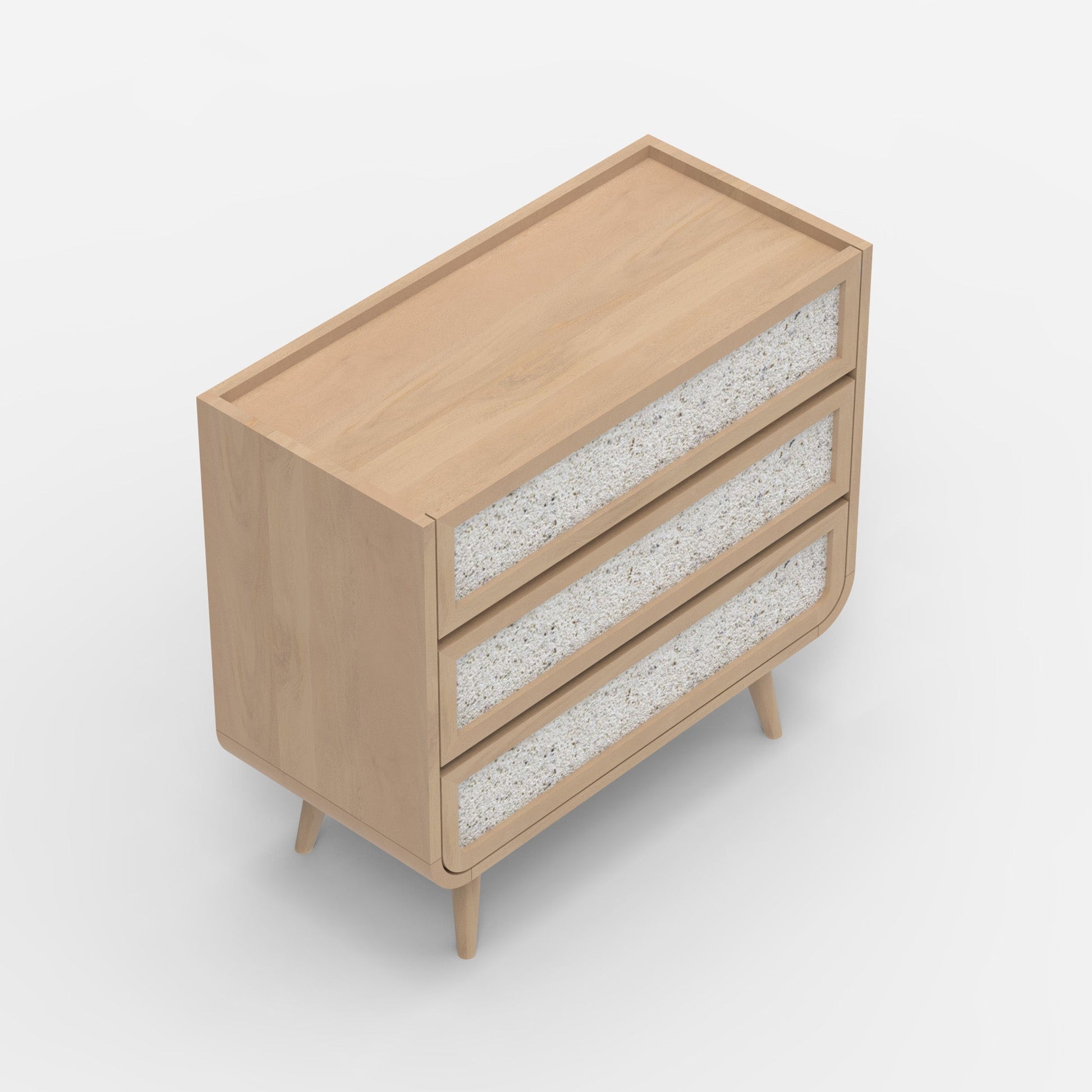 Brompton Three Drawer Chest - Natural - Skandi London