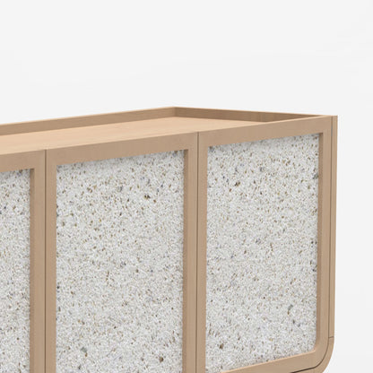 Brompton Three Door Cabinet - Natural - Skandi London
