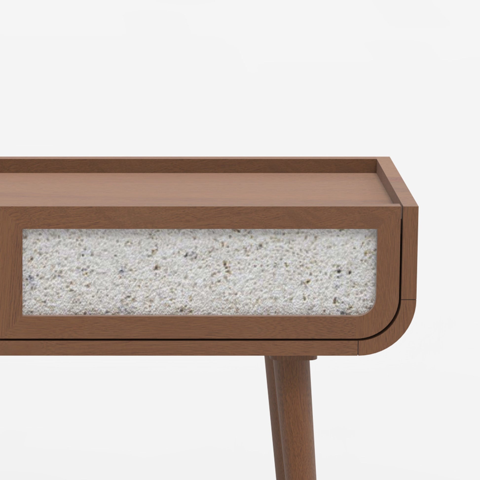 Monument Two Drawer Console Table - Walnut - Skandi London