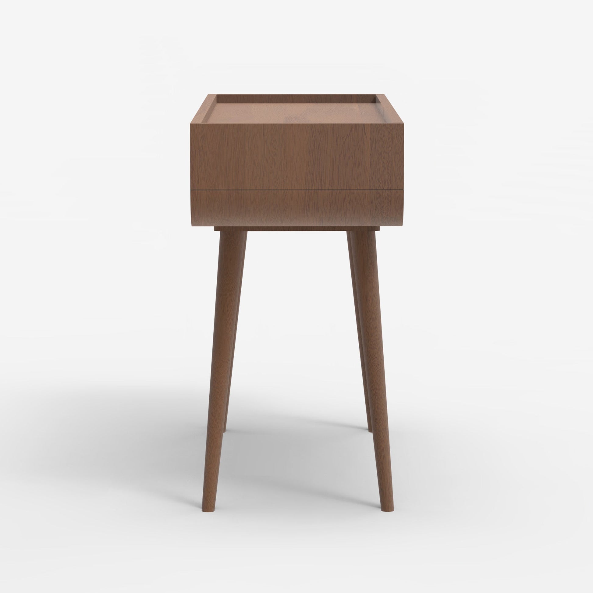 Monument Two Drawer Console Table - Walnut - Skandi London