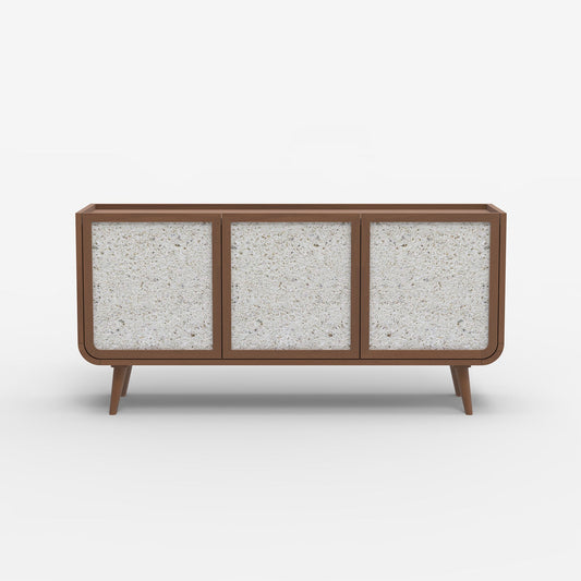 Brompton Three Door Cabinet - Walnut - Skandi London