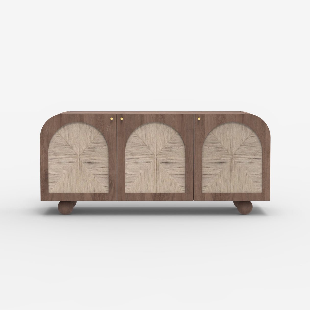 Edgware Three Door Cabinet - Walnut - Skandi London