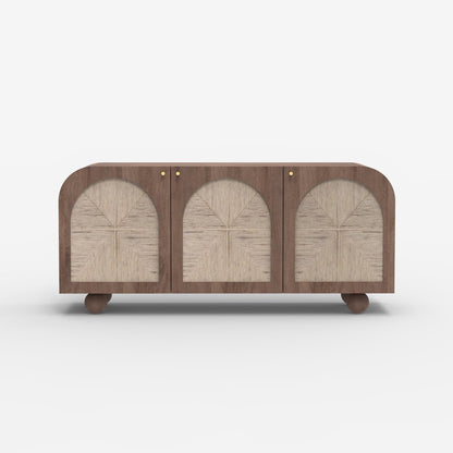 Edgware Three Door Cabinet - Walnut - Skandi London