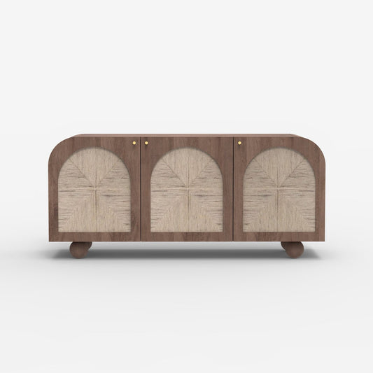 Edgware Three Door Cabinet - Walnut - Skandi London